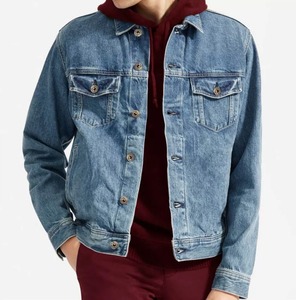 2025 Custom New Design <b>Black</b> <b>Jean</b> <b>Jacket</b> Men Custom Spring and Autumn Premium Quality Denim <b>Jackets</b> - Product Image 1