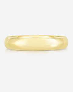 4mm <b>Plain</b> Wedding Bands 10k 14k Solid Gold Solitaire Straight Chunky Stackable <b>Ring</b> Men's Luxury Fine Jewelry Bulk Factory Price - Product Image 1