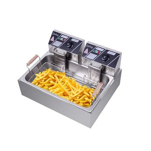 Friggitrice Commerciale 110V 12.7Qt/22L con Codice 82308600, Vasca Olio da 23.26Qt/22L, Capacità Totale in Acciaio Inox - Product Image 3