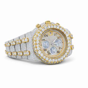 Reloj de Diamantes Moissanite VVS de Alta Calidad con Movimiento ETA, Reloj Mecánico de Acero Inoxidable en Oro Blanco y Amarillo, Estilo HipHop - Product Image 2