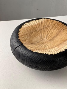 Tazón de madera para servir ensaladas, hecho a mano, ecológico, color y logotipo personalizados para restaurantes, sostenible, por HWC - Product Image 6