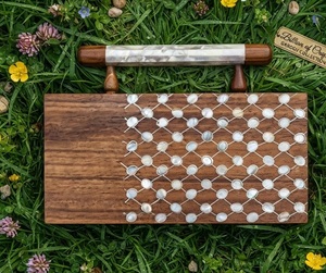 Bolso de mano de madera con mosaico de conchas marinas, artesanal tradicional, con incrustaciones elaboradas, para novias, proveedor mayorista - Product Image 4