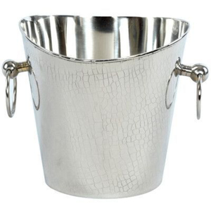 Seau à glace en acier inoxydable de qualité supérieure avec couvercle, finition martelée argentée, pour garder les boissons glacées plus longtemps lors de fêtes et pour usage domestique ou en bar, en promotion - Product Image 4