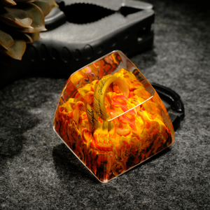 <b>Keycaps</b> Mystical Anime, Custom <b>Artisan</b> <b>Keycaps</b>, <b>Keycaps</b> Anime Cute, Green <b>Keycaps</b>, <b>Keycaps</b> Set, <b>Keycaps</b> Resin - Product Image 4