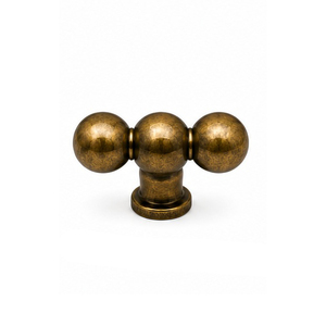 T-Shaped <b>Brass</b> Furniture <b>Knob</b> Traditional Drawer Handle for Storage Closet Cabinet Hardware Durable Design - Product Image 1