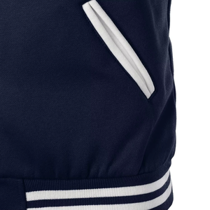 Veste universitaire en gros pour hommes, en coton, style Letterman, design personnalisé, tissu respirant, grandes tailles, streetwear urbain - Product Image 5