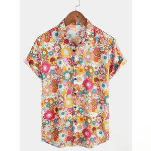 2026 Hawaiian <b>Shirt</b> for Men Summer Floral T-<b>Shirt</b> Beach Flower Prints Short Sleeve <b>Shirt</b> Tops Casual Adult Design Men's Clothing - Product Image 5