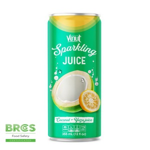 12 floz Jus de noix de coco Yuzu boissons gazeuses - Product Image 1