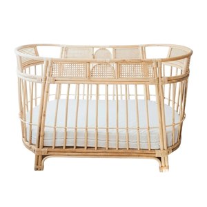 Luxury Rattan Baby Cot Kids Furniture Nursery Room Wholesale Factory Price High Quality Hot Sale Cheap Children Furniture Crib - Product Image 2