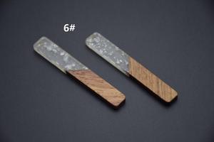 Resin & Wood <b>Drop</b> Earrings Vintage Fashion Women's Jewelry with Customized Shape for Party Occasions - Product Image 3