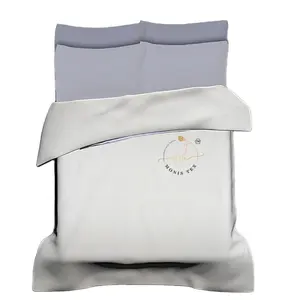 100% Cotton Soft Comfortable Duvet Hand Made Solid Dyed Natural Color Home Hotel Duvet Cover With Zip 60x90 inch 200TC