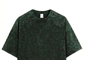 เสื้อยืดยูนิเซ็กซ์แบบฟอกสีคุณภาพสูงสุด 100% สไตล์ดิสเทรสสั่งทำพิเศษ - Product Image 2