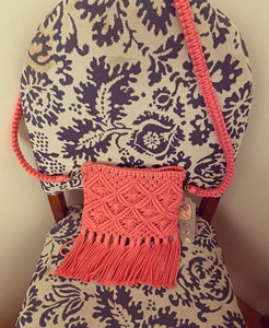 Fashion Macrame Fringe Clutch Purse with Knot Design Silk Evening Shoulder Crossbody <b>Bag</b> for <b>Easter</b> & Valentine's Day - Product Image 4