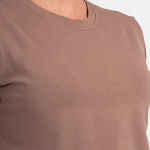 Camiseta Deportiva para Mujer, de Alta Resistencia, Holgada, Transpirable, para Yoga, de Algodón Jersey, para Verano, Estilo Crop Top - Product Image 4