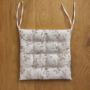 Cojín Cuadrado Suave para Silla con Lazos, Cojín Acolchado de Algodón para Sillas de Comedor, Cocina y Oficina - Product Image 2