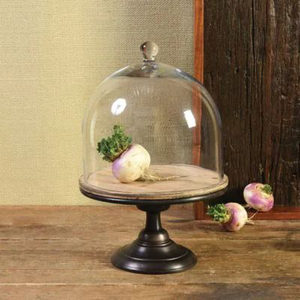 Présentoirs à gâteaux en métal au design élégant avec couvercle en verre, support rond de haute qualité pour desserts, fournitures pour gâteaux d'anniversaire à domicile - Product Image 6