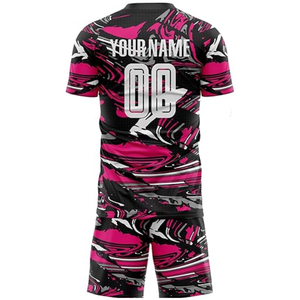 Maillots de football personnalisables orange 100 % polyester de haute qualité 260 g, ensembles de maillots de football respirants à séchage rapide, uniformes de football vierges, service OEM - Product Image 6
