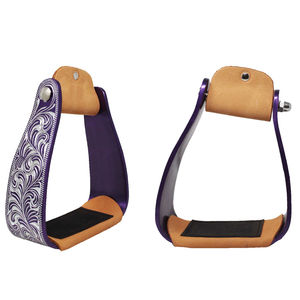 Étriers de course pour chevaux en bois de qualité supérieure avec revêtement en cuir, étriers d'équitation western, fabricant OEM ODM, vente en gros - Product Image 3