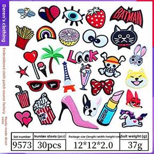Patchs brodés personnalisés à motifs floraux et botaniques, thermocollants sur toile, pour vestes, chapeaux, sacs, cadeaux, vente en gros, usine - Product Image 3