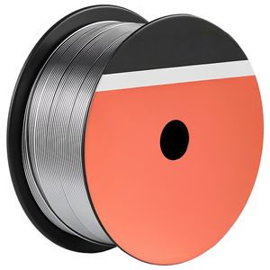 Filo per saldatura MIG a nucleo flessibile E71T-11 da 0,035 pollici, 1 libbra, senza gas, in acciaio dolce, a bassa schizziatura, per saldatura ad arco in tutte le posizioni - Product Image 1