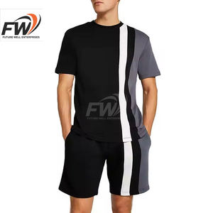 Conjuntos de camiseta y pantalones cortos de moda para hombre, nuevos conjuntos de dos piezas, camisetas para hombre con servicio OEM, conjuntos de pantalones cortos unisex - Product Image 1