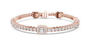 14Kt <b>Gold</b> Multi Size Diamond Bracelet 122 Stones 5.275Ct Luxury Designer Bracelet Elegant Statement Bridal Party Wear Jewelry - Product Image 5