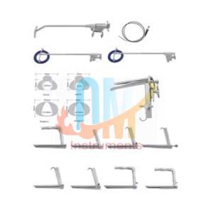 ชุดเครื่องมือตรวจกล่องเสียงแบบตั้งพื้นรุ่นใหม่ สำหรับการผ่าตัดกล่องเสียงขนาดเล็ก เครื่องมือหู คอ จมูก แบบส่องกล้อง ผลิตจากสแตนเลสเกรดทางการแพทย์ ใช้ซ้ำได้ - Product Image 6