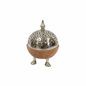 Best Quality Natural Wood Metal Bakhoor Incense <b>Burner</b> For Home Office Ramadan Eid Festive Gift Stylish Middle Eastern Mabkhara - Product Image 6