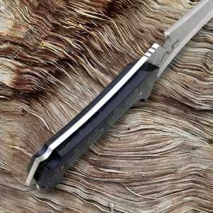 Couteau tactique à lame fixe RE4 Jack Krauser de 8 pouces, fabriqué à la main, entièrement en acier D2, manche en micarta noir, pour la chasse, le camping et la survie - Product Image 4