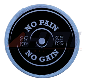 Patch en coton 3D pour sublimation, patchs en tissu vierges pour sublimation, patchs en dentelle, patch en coton vierge en caoutchouc pour vêtements - Product Image 5