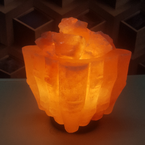 Himalayan Ionic <b>Salt</b> Square Shaped Crystal Bowl <b>Lamp</b> Handcrafted Natural <b>Rock</b> <b>Salt</b> Modern Design for Hotel and Kitchen Use - Product Image 2