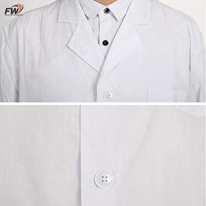 New Fashion Men Lab Coat Medical Scrub Long Sleeves Comfortable Anti Wrinkle Healthcare Lab Coat For Doctors With Custom Options - Product Image 2