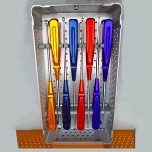 Juego de 8 Retractores de Huesos de la Columna Cervical, Instrumentos Quirúrgicos Manuales de Acero Inoxidable con Caja, Herramienta Ortopédica - Product Image 3