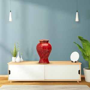 Urne funéraire moderne en aluminium faite à la main pour cendres humaines, capacité 3-4L, impression personnalisée - Product Image 4