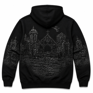 Sudadera con Capucha de Algodón Personalizada para Halloween, Estilo Gótico Urbano, Fabricación OEM - Product Image 2