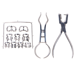Kit d'outils professionnels de réparation de bosses manuels, jeu de pinces de précision en acier inoxydable, certifié CE, ergonomique, portable, étui à fermeture éclair, argent - Product Image 4