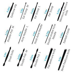 25 Pieces Infant Adult Professional Manicure Kits Stainless Steel Nail Cuticle Scissors Nipper Pusher 5 in 1 Single Spring Box - Product Image 6