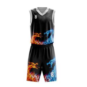 Uniformes de baloncesto personalizados para hombres, ropa de baloncesto transpirable de talla grande, traje con costura trasera, Jersey para niños - Product Image 5