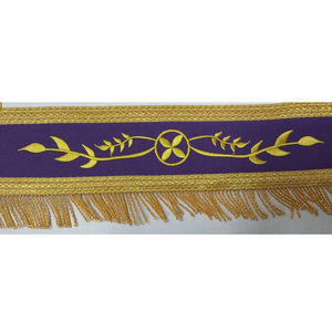 Tabliers de cérémonie maçonniques de haute qualité en gros, personnalisés avec logo brodé - Product Image 2