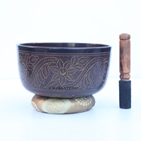 Bol chantant de méditation personnalisé avec gravure, fabricant de bols sonores en aluminium, bol métallique, thérapie sonore bouddhiste, guérison