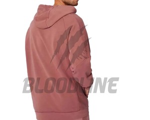 Sweat-shirt à capuche unisexe Bloodline, coupe oversize, en coton tricoté, décontracté, imprimé devant, manches classiques, pour l'automne - Product Image 4