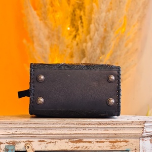 Bolso de Hombro de Cuero Genuino para Mujer Venus Leathers, Ligero y Portátil, Bolso de Viaje, con Estampado de Letras, para Compras y Actividades al Aire Libre - Product Image 4