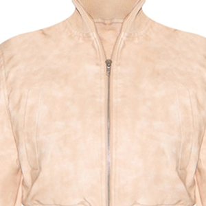 Chaqueta Bomber Reversible Impermeable con Cuello en V, Hombros Acolchados, de Seda/Algodón Lavado a la Piedra, con Cierre Frontal, Estilo Urbano y Vanguardista - Product Image 6