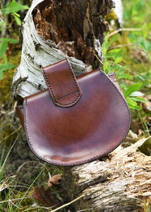 Bolso de Hombro de Cuero Medieval Vintage, Bolso Utilitario de Cuero Rústico Medieval para Disfraces Históricos - Product Image 6