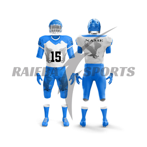 Ensembles d'uniformes de football américain personnalisés pour équipes, manches courtes, numéro de joueur personnalisé, impression par sublimation, coupe athlétique respirante - Product Image 6