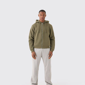 Sweat-shirts à capuche zippés personnalisés pour hommes, prix de gros, entièrement personnalisables, service OEM. - Product Image 6