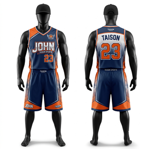 Uniforme de basketball unisexe personnalisé sans manches, 160g, respirant, anti-UV, séchage rapide, maille polyester, rouge et noir avec panneaux latéraux - Product Image 3