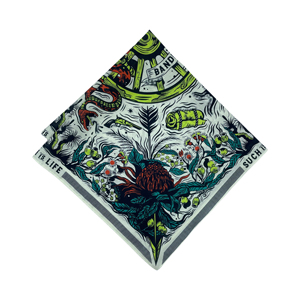 Floral Digital Printed <b>Square</b> <b>Scarf</b> Women Multifunctional Bandana Spring Daily Use Anti-Bacterial Breathable - Product Image 2