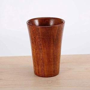 Verre à boire en bois design avec finition naturelle lisse, vaisselle artisanale haut de gamme pour la maison et l'usage commercial - Product Image 2