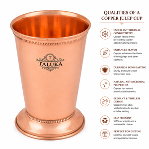 Proveedor Mayorista de Vasos Julep de Cobre Liso, Diseño Clásico, Taza para Cócteles, Vajilla Resistente para Bares, Hoteles y Restaurantes - Product Image 3